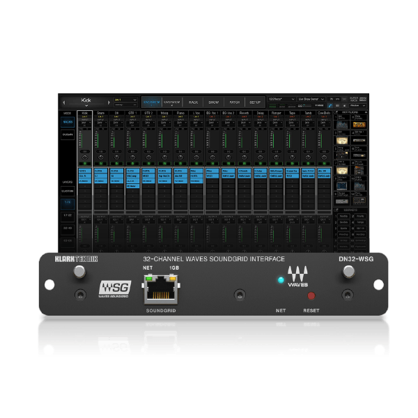 M32 Rack Producer Rear Waves DN32-WSG I/O Card for X32/M32 Mixers + SuperRack SoundGrid ...