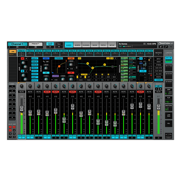 Waves eMotion LV1 Live Mixer – 32 Stereo Channels