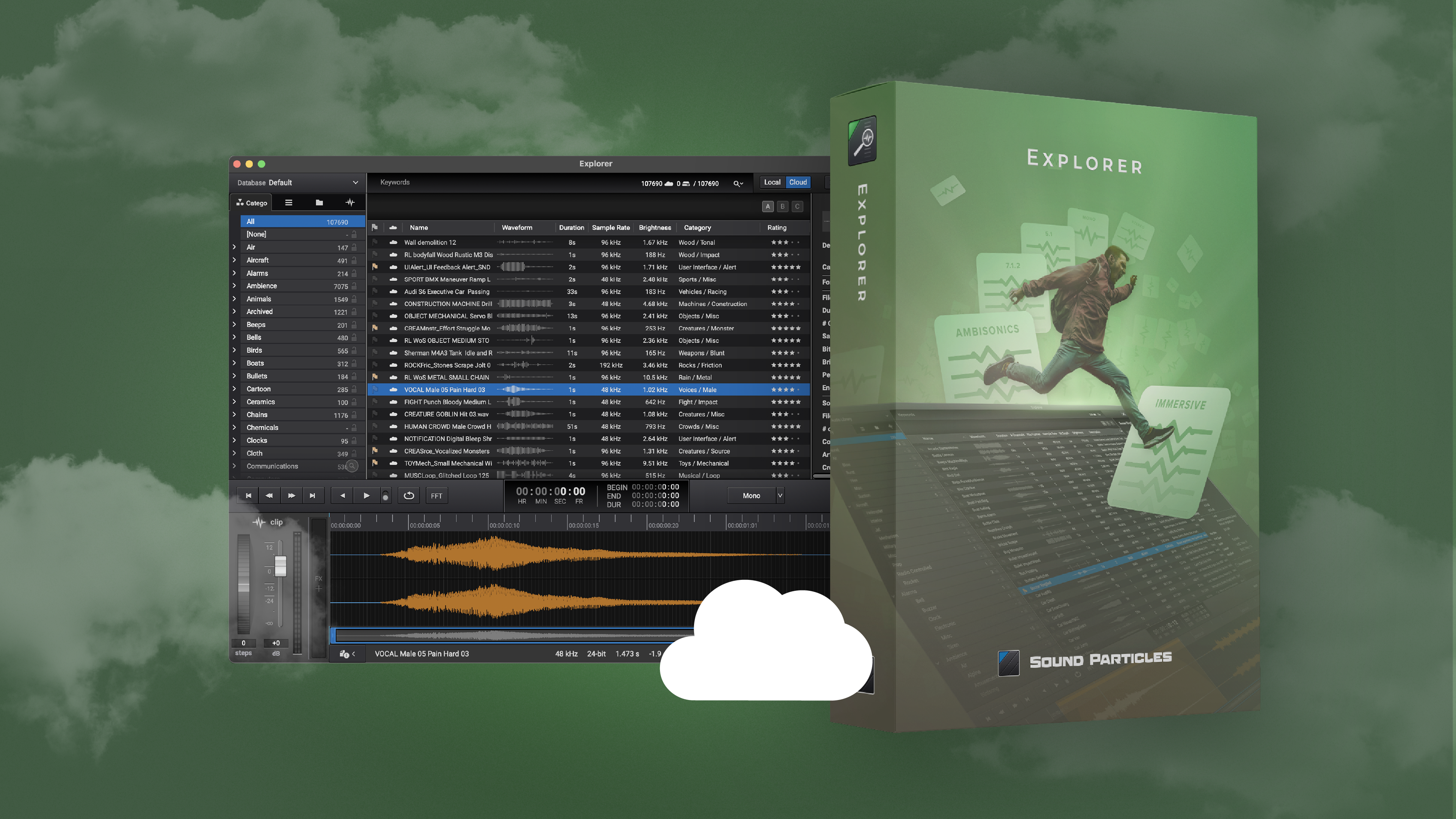 Sound Particles Explorer SFX Cloud 1-year Subscription