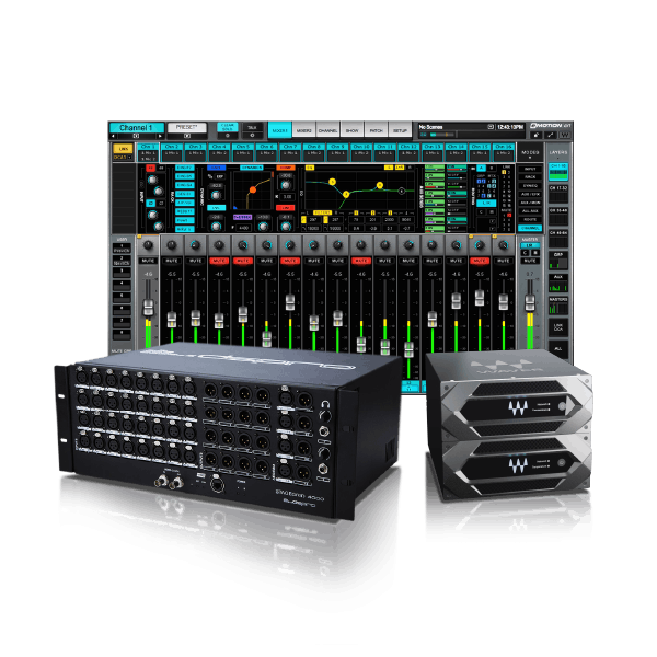 Waves eMotion LV1 + Extreme-C Server + 32-Preamp Stagebox + Axis Scope