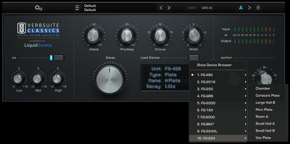Slate Digital VerbSuite Classics - Professional Audio Design, Inc