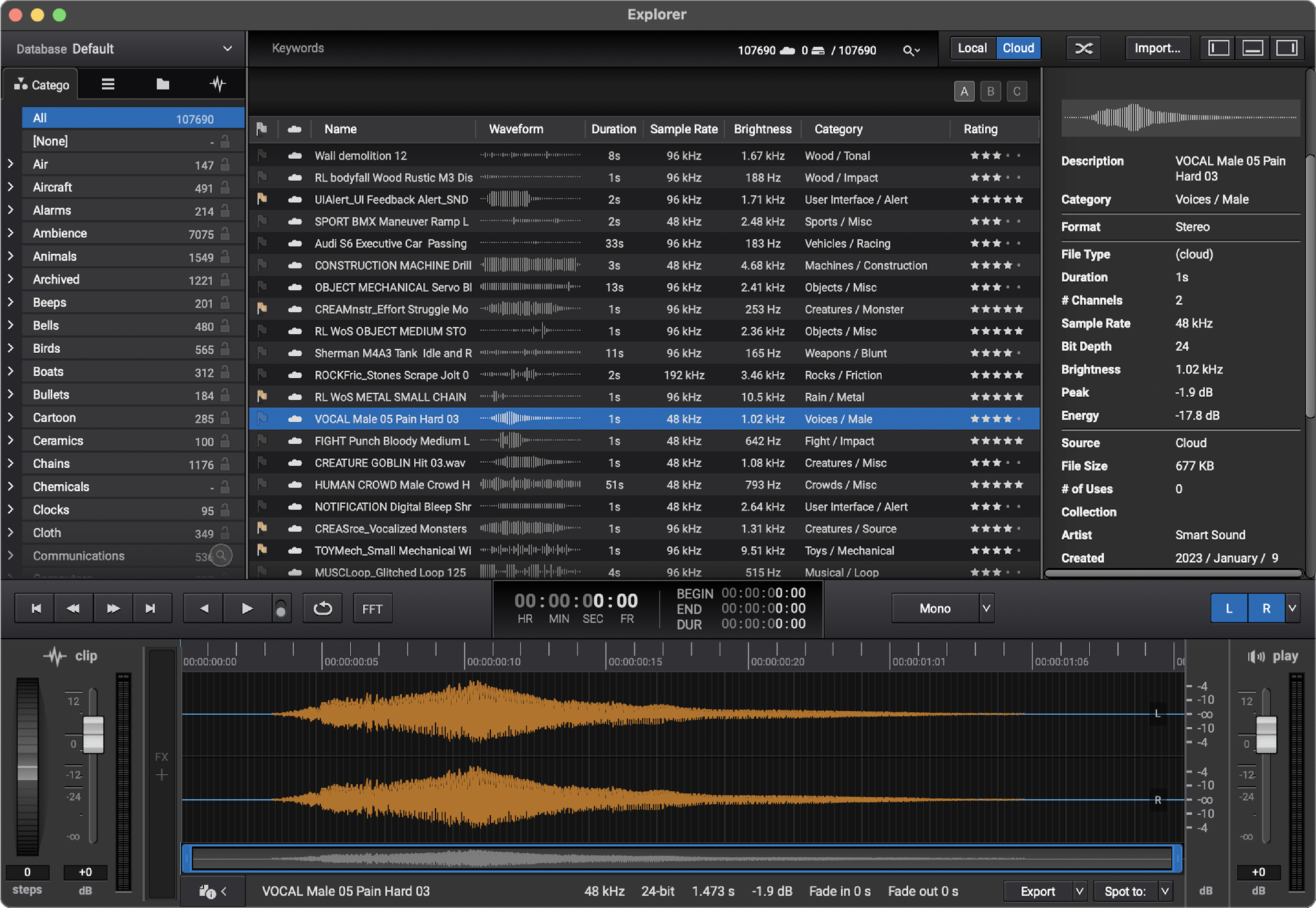 Sound Particles Explorer SFX Cloud 1-year Subscription