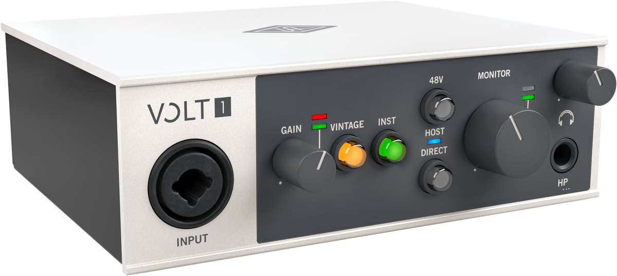 Universal Audio Volt 1 USB audio interface - three-quarter view