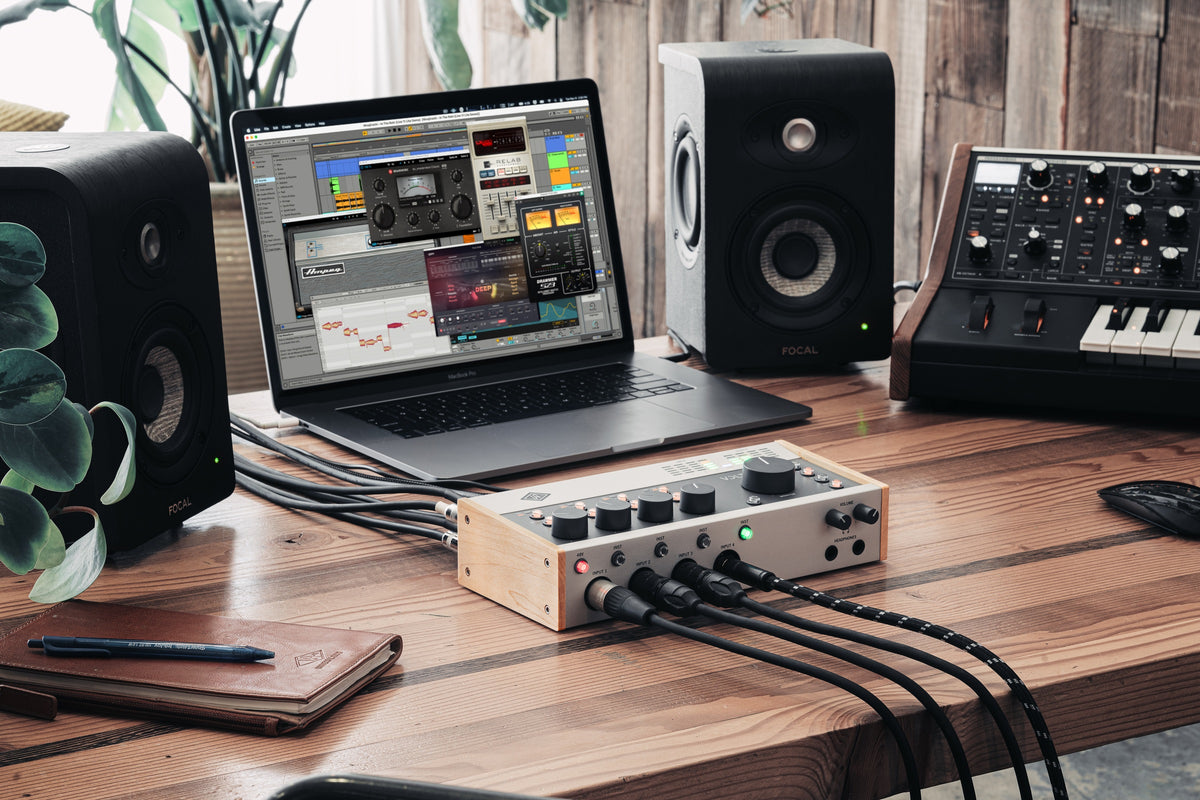 Universal Audio Volt 476P USB audio interface - studio setup