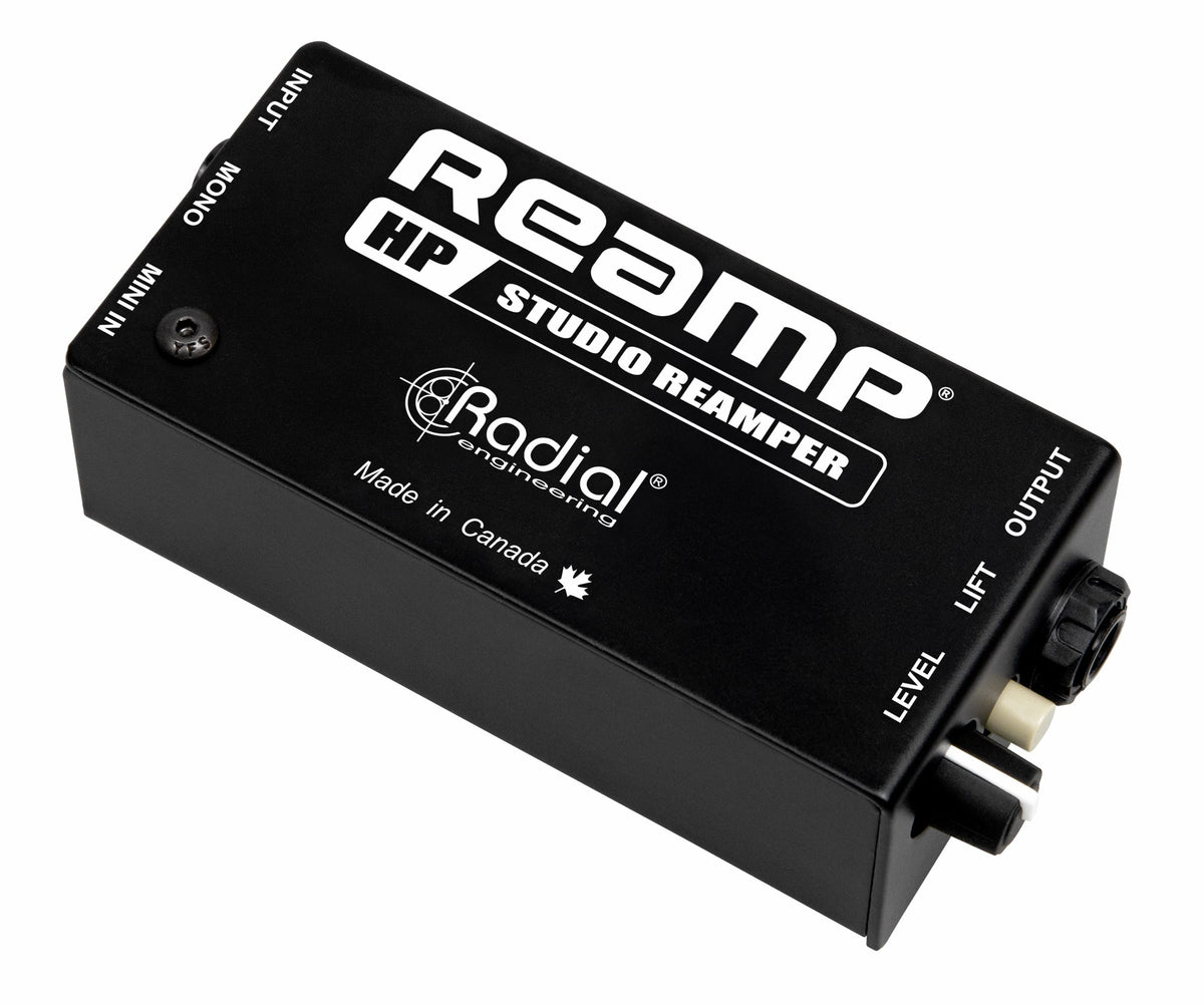 Radial Engineering Reamp HP - Compact Headphone Output Reamper - three-quarter view