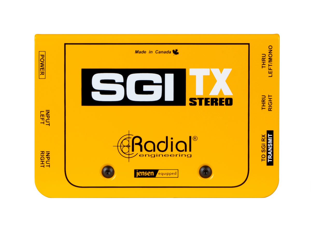 Radial Engineering SGI Stereo Set - Stereo Instrument Line Driver System - transmitter