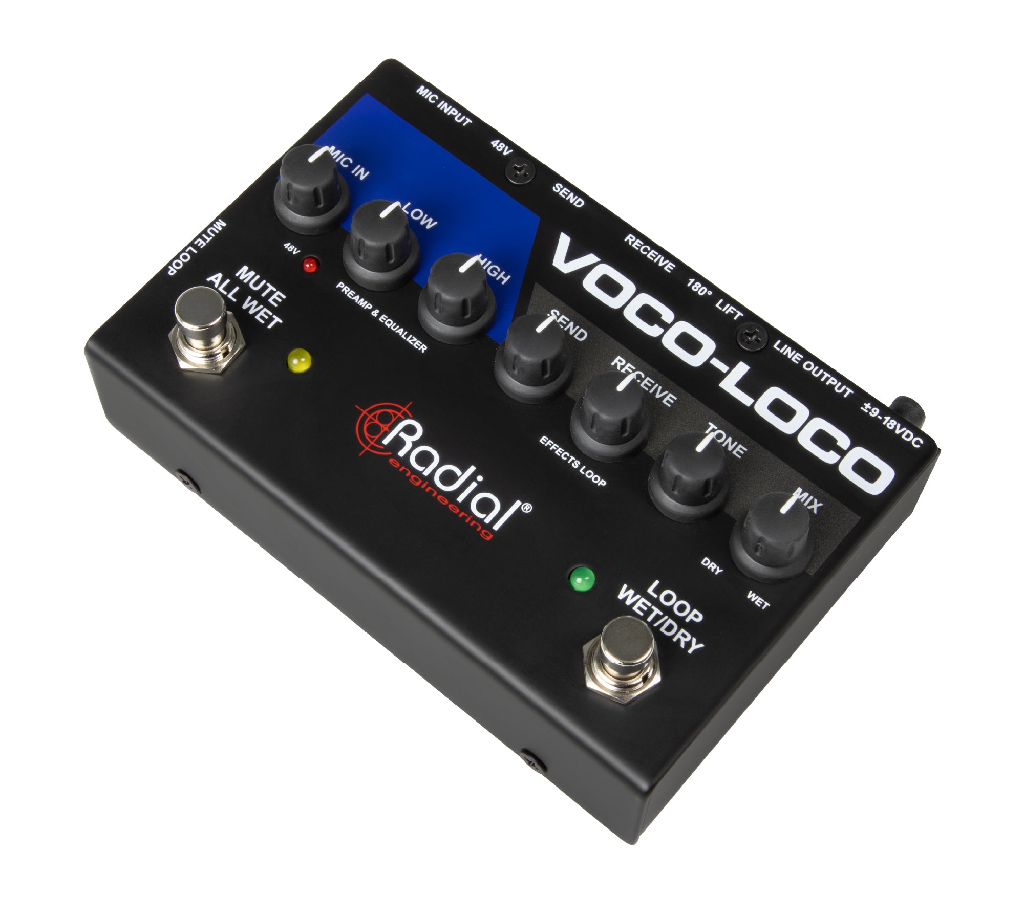 Radial Engineering Voco-Loco MK2 - Effects Switcher for Voice or Instrument