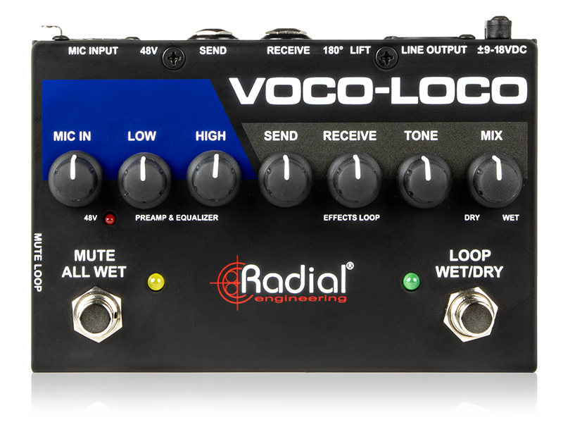 Radial Engineering Voco-Loco MK2 - Effects Switcher for Voice or Instrument