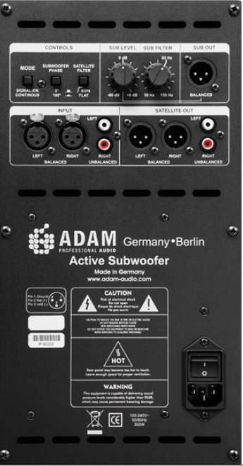 Monitor Systems - ADAM Audio Sub12 Subwoofer  - Professional Audio Design, Inc