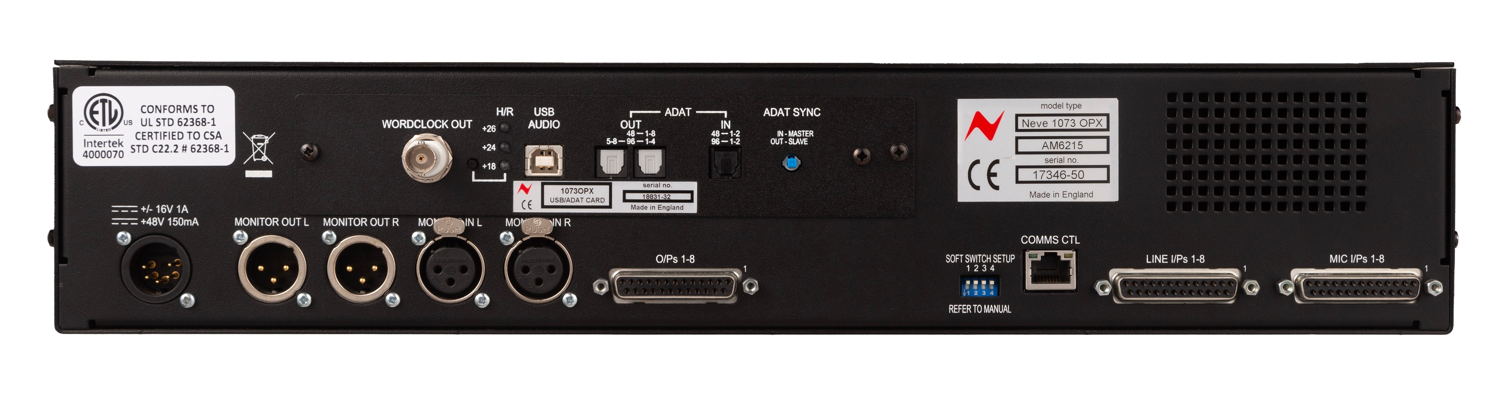 AMS Neve 1073OPX USB/ADAT Card - Professional Audio Design, Inc