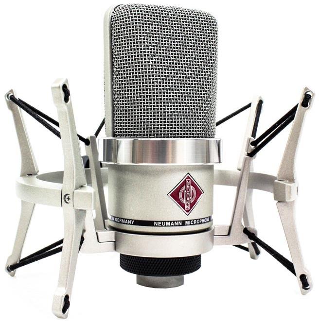 Neumann TLM 102 Studio Set Cardioid Mic - Nickel - Microphones - Professional Audio Design, Inc