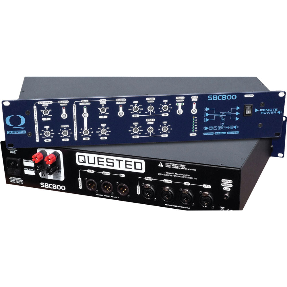 Quested SBC800 Powered LFE/Sub-Bass and LCR Controller (800W) - Control Surfaces - Professional Audio Design, Inc
