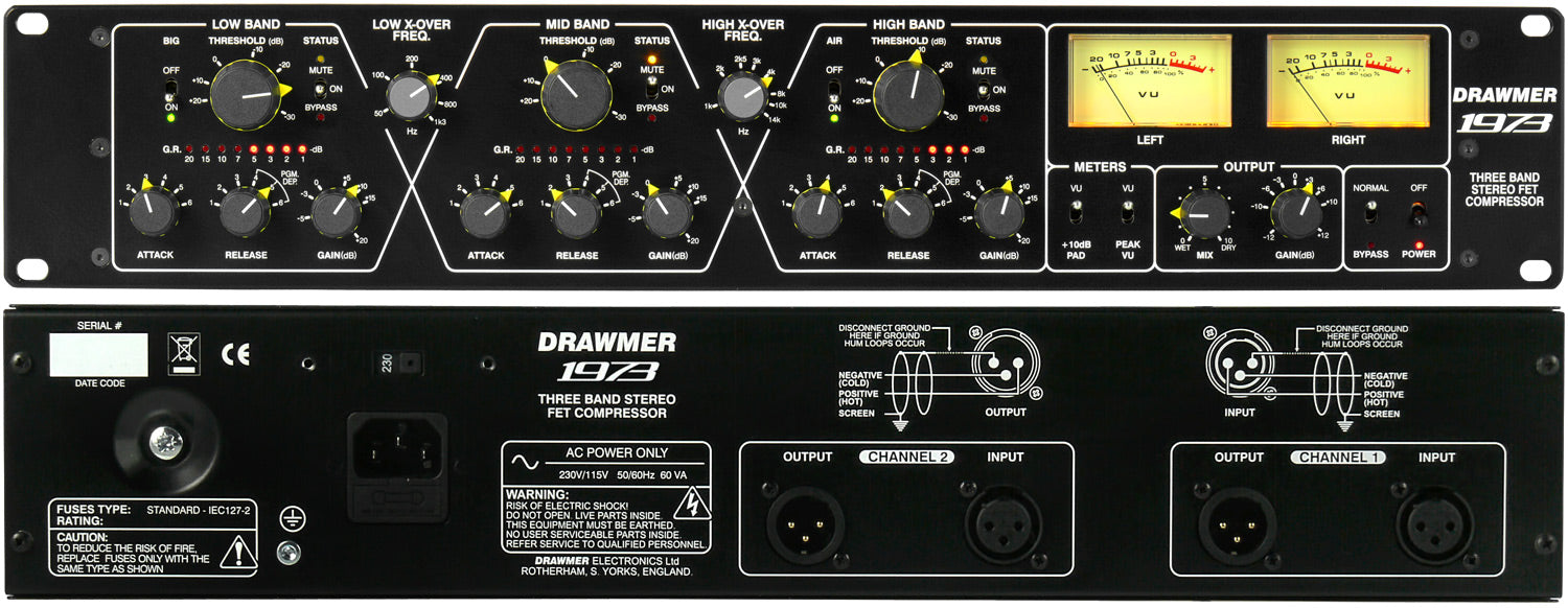 Drawmer 1973 - Three Band FET Stereo Compressor