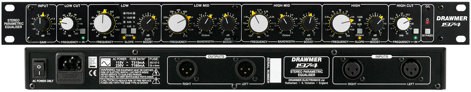 Drawmer 1974 - Stereo Parametric Equaliser