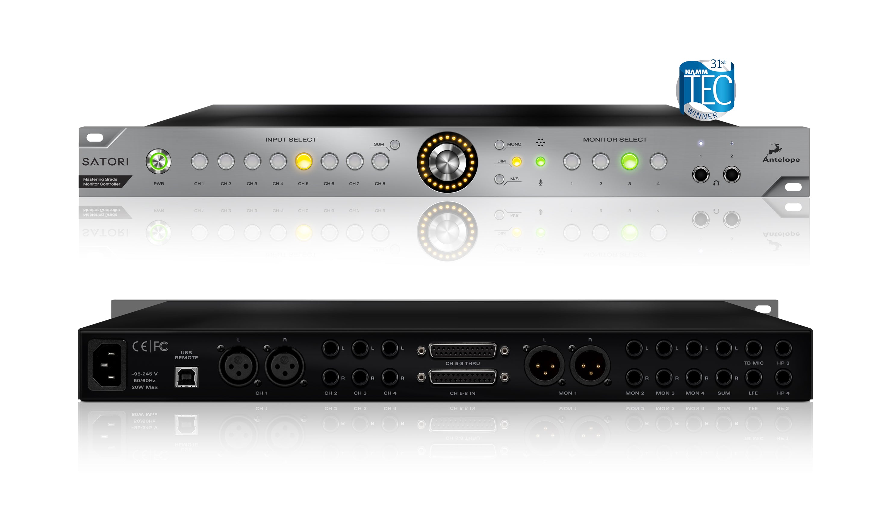 Antelope Audio Satori + R4S | High-End Monitoring Controller with Remote Control - Professional Audio Design, Inc