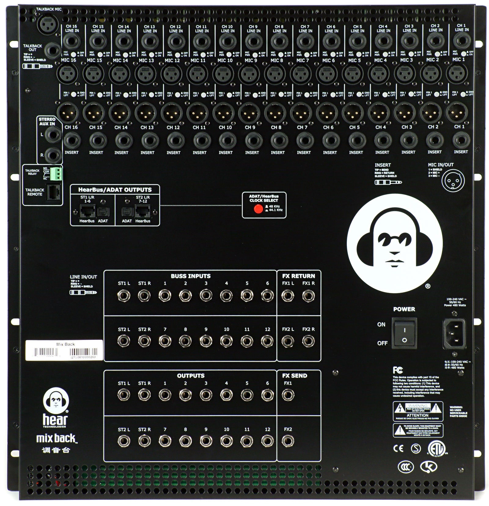 Consoles - Hear Technologies - Hear Technologies Mix Back Mixer With Remote - Professional Audio Design, Inc
