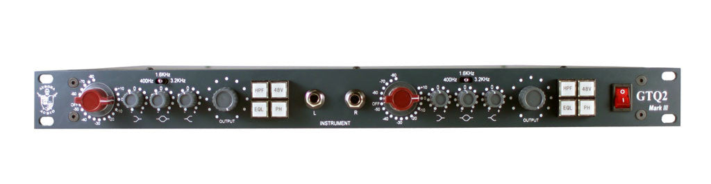 AURORA AUDIO GTQ2 ステレオマイクプリアンプ Aurora Audio GTQ2 mkIII Dual Channel Preamp/EQ - Professional