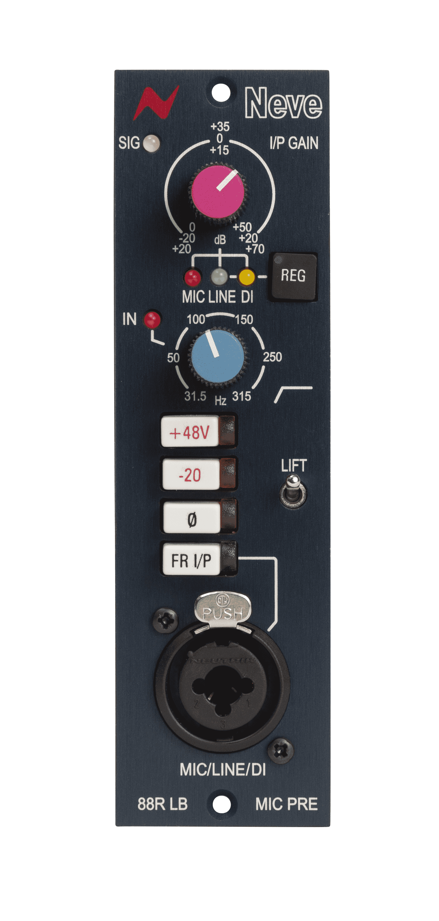 500 Series - AMS Neve - AMS Neve 88RLB 500 Series mono mic preamp module - Professional Audio Design, Inc