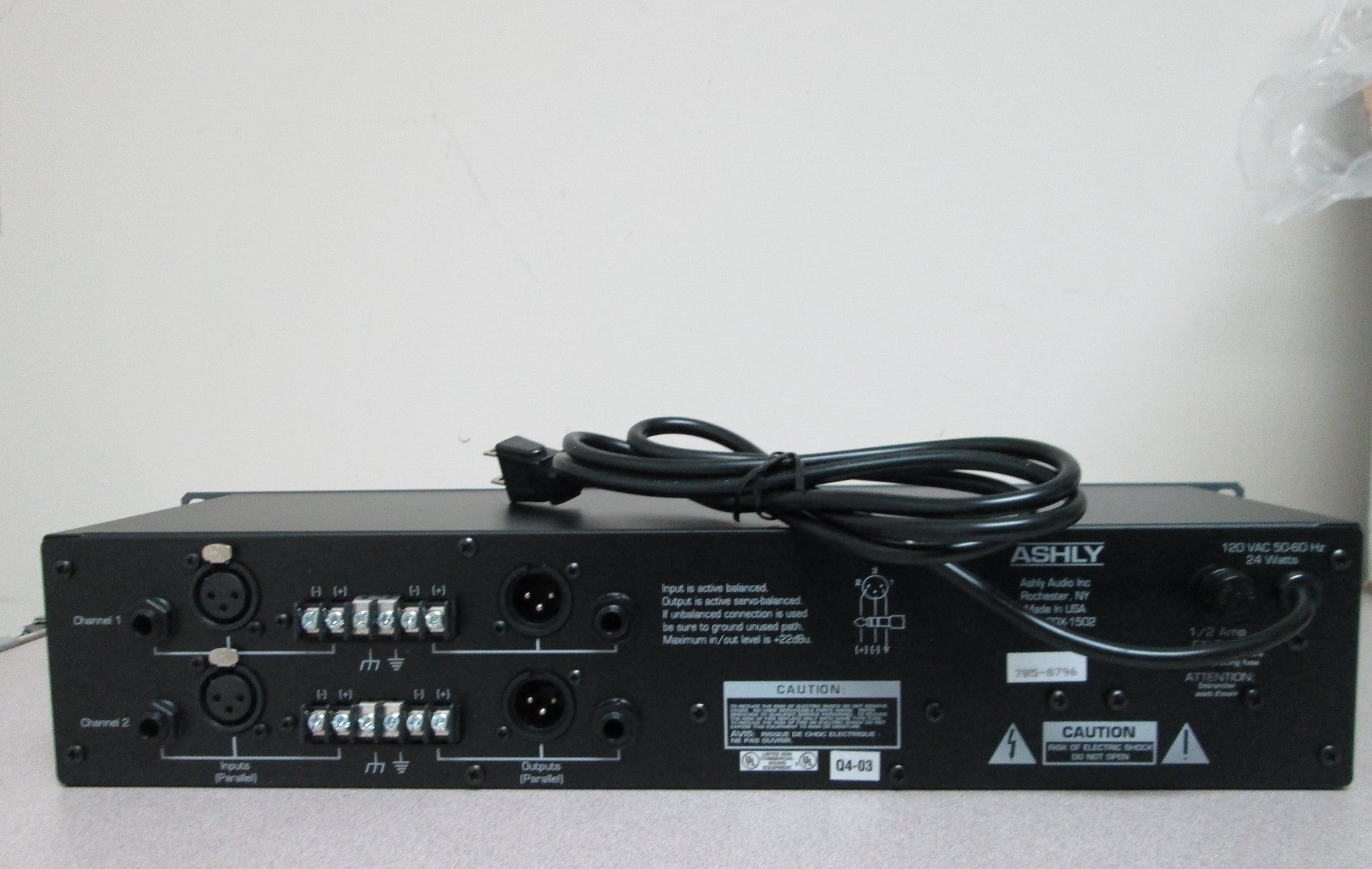 Recording Equipment - Ashly - Ashly GQX 1502 15 Band Graphic Equalizer - Professional Audio Design, Inc