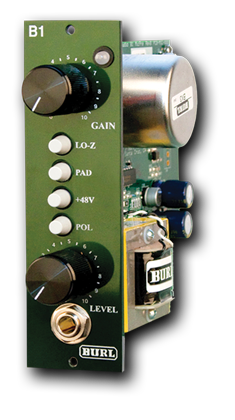 Recording Equipment - Burl Audio - Burl Audio B1 Mic Pre - Professional Audio Design, Inc