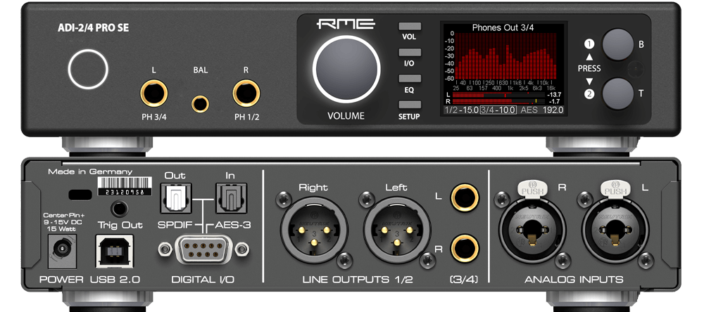 RME ADI 2/4 PRO SE - 2-AD/4-DA 768 kHz, High-Performance Converter