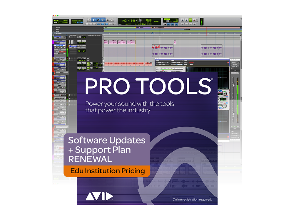 Avid Pro Tools 1-Year Software Updates + Support Plan Renewal - Education Pricing - Professional Audio Design, Inc