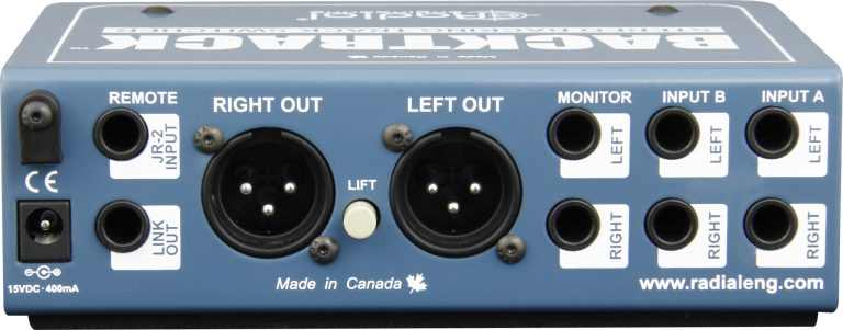 Radial Engineering Backtrack - Speaker Switcher - Professional Audio Design, Inc