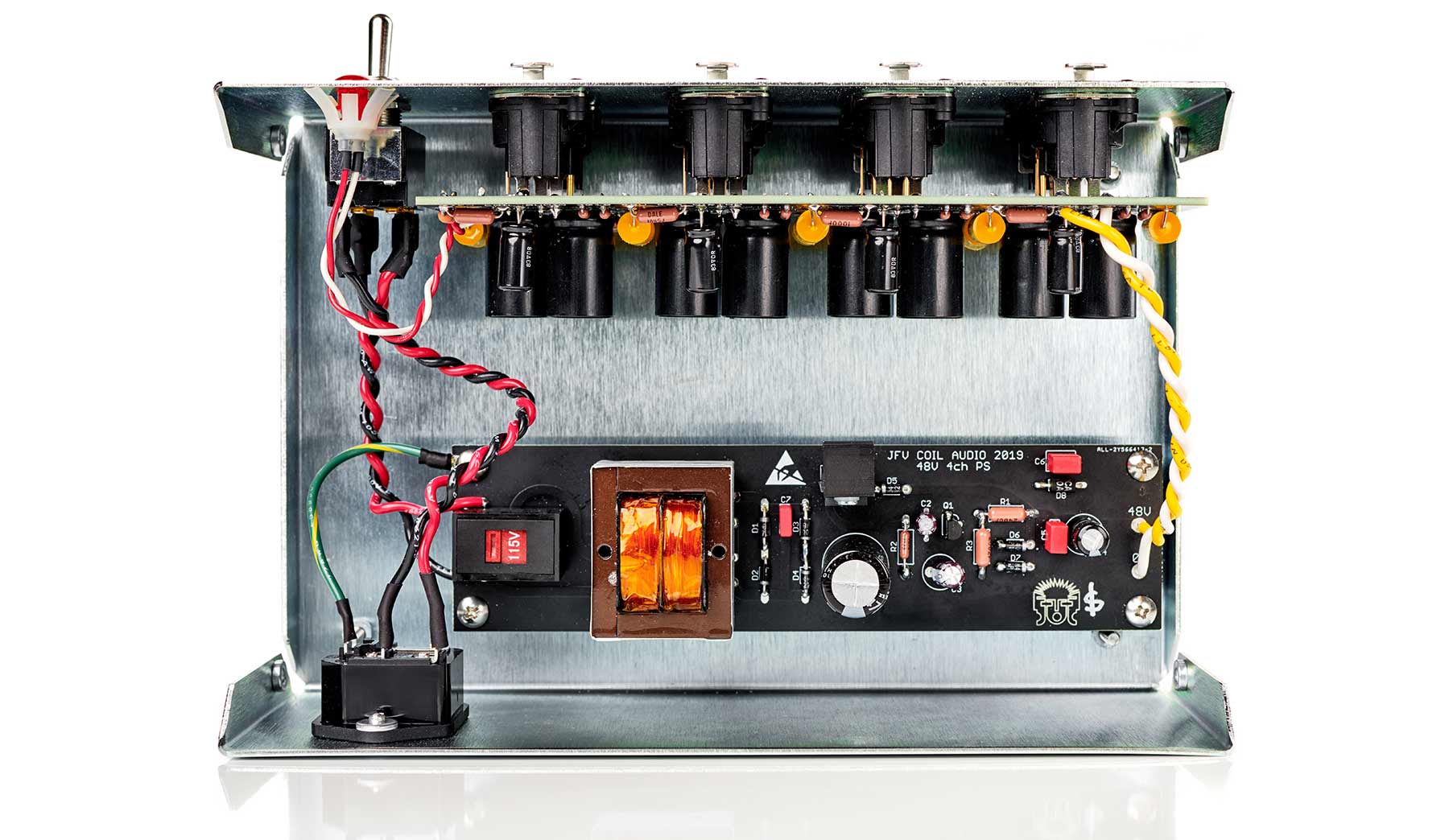 Audio CP-448 4 channel Portable Phantom Power Supply