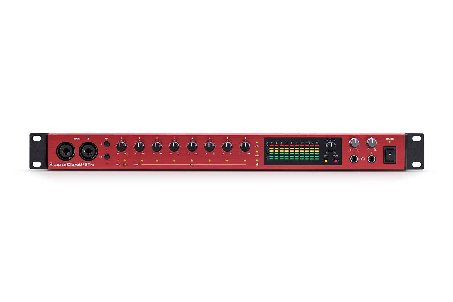 Focusrite Clarett 8Pre 高級マイクプリ/インターフェース Focusrite Clarett+ 8Pre - Professional Audio Design, Inc