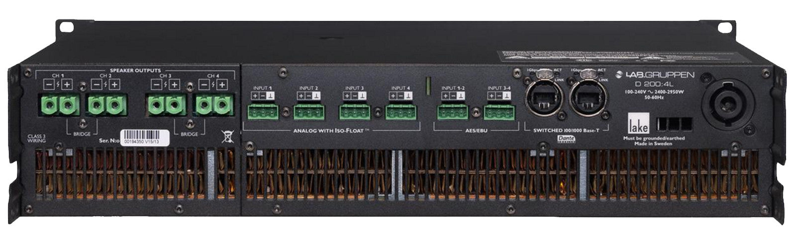 Accessories - Lab Gruppen - Lab Gruppen D 200:4L - Professional Audio Design, Inc