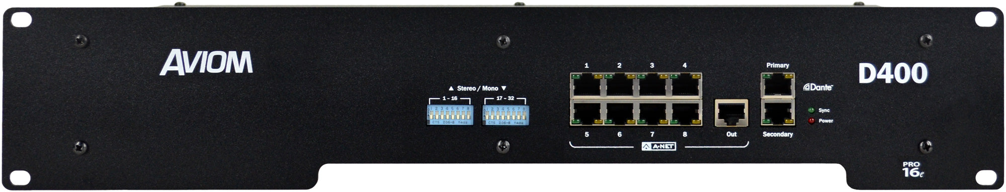 Aviom D400 A-Net Distributor - Professional Audio Design, Inc