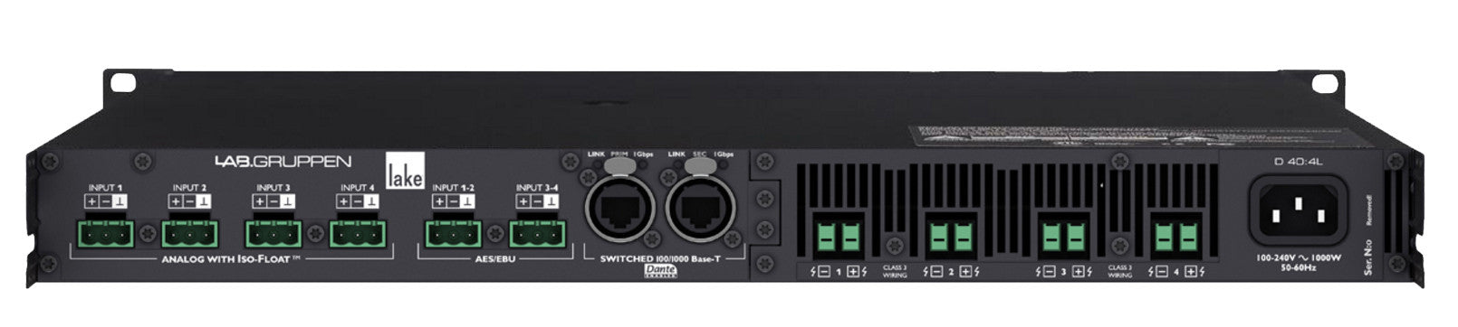 Accessories - Lab Gruppen - Lab Gruppen D 40:4L - Professional Audio Design, Inc