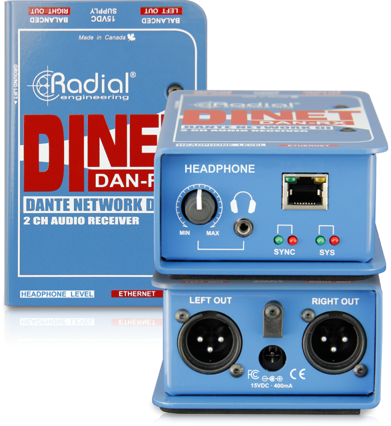 Radial Engineering DiNet Dan-RX - Live Sound - Professional Audio Design, Inc