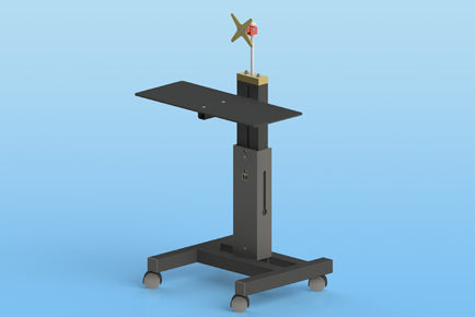 Sound Anchor DAW-1X Workstation Stand with One Monitor Mount - Accessories - Professional Audio Design, Inc