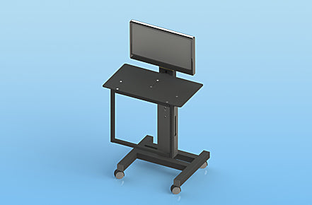 Sound Anchor DAW-1X Workstation Stand with One Monitor Mount - Accessories - Professional Audio Design, Inc