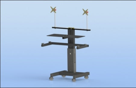 Sound Anchor DAW Composer 2X Dual Monitor and Keyboard Stand - Speaker Stands - Professional Audio Design, Inc