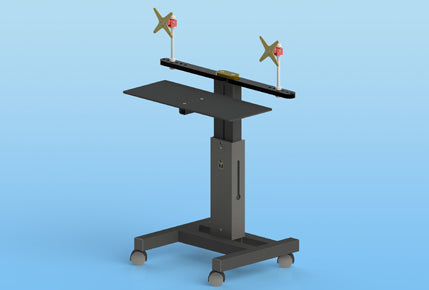 Sound Anchor DAW-2X Workstation Stand with Two Monitor Mount - Speaker Stands - Professional Audio Design, Inc