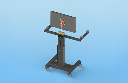 Sound Anchor DAW Composer 1X Single Monitor and Keyboard Stand - Speaker Stands - Professional Audio Design, Inc