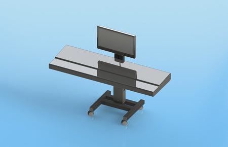 Sound Anchor DAW Composer 1X Single Monitor and Keyboard Stand - Speaker Stands - Professional Audio Design, Inc