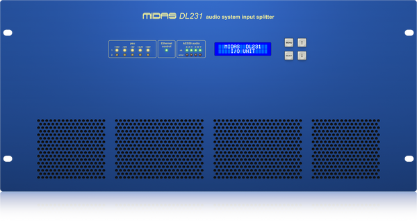 Midas DL231 - 24 Input, 24 Output Active Microphone Splitter with 2 Independent Midas Microphone Preamplifiers per Input