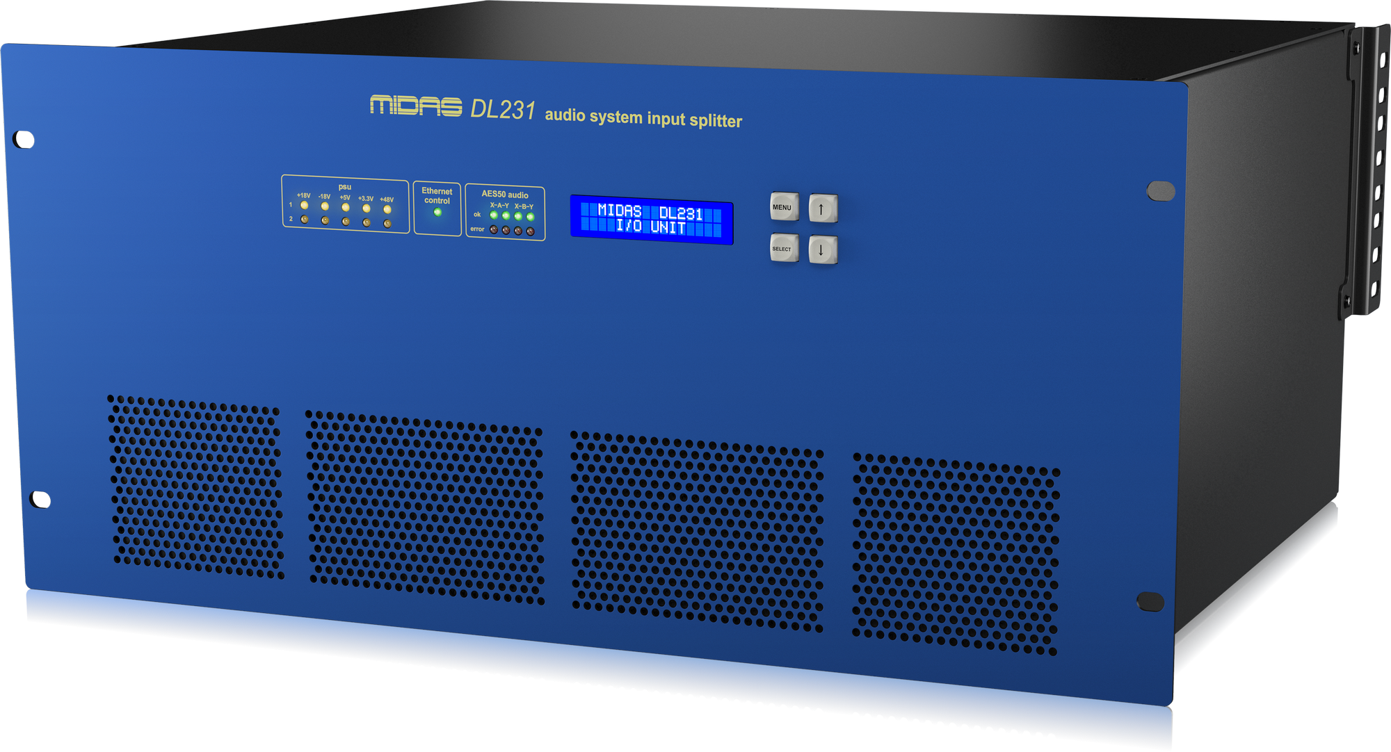 Midas DL231 - 24 Input, 24 Output Active Microphone Splitter with 2 Independent Midas Microphone Preamplifiers per Input