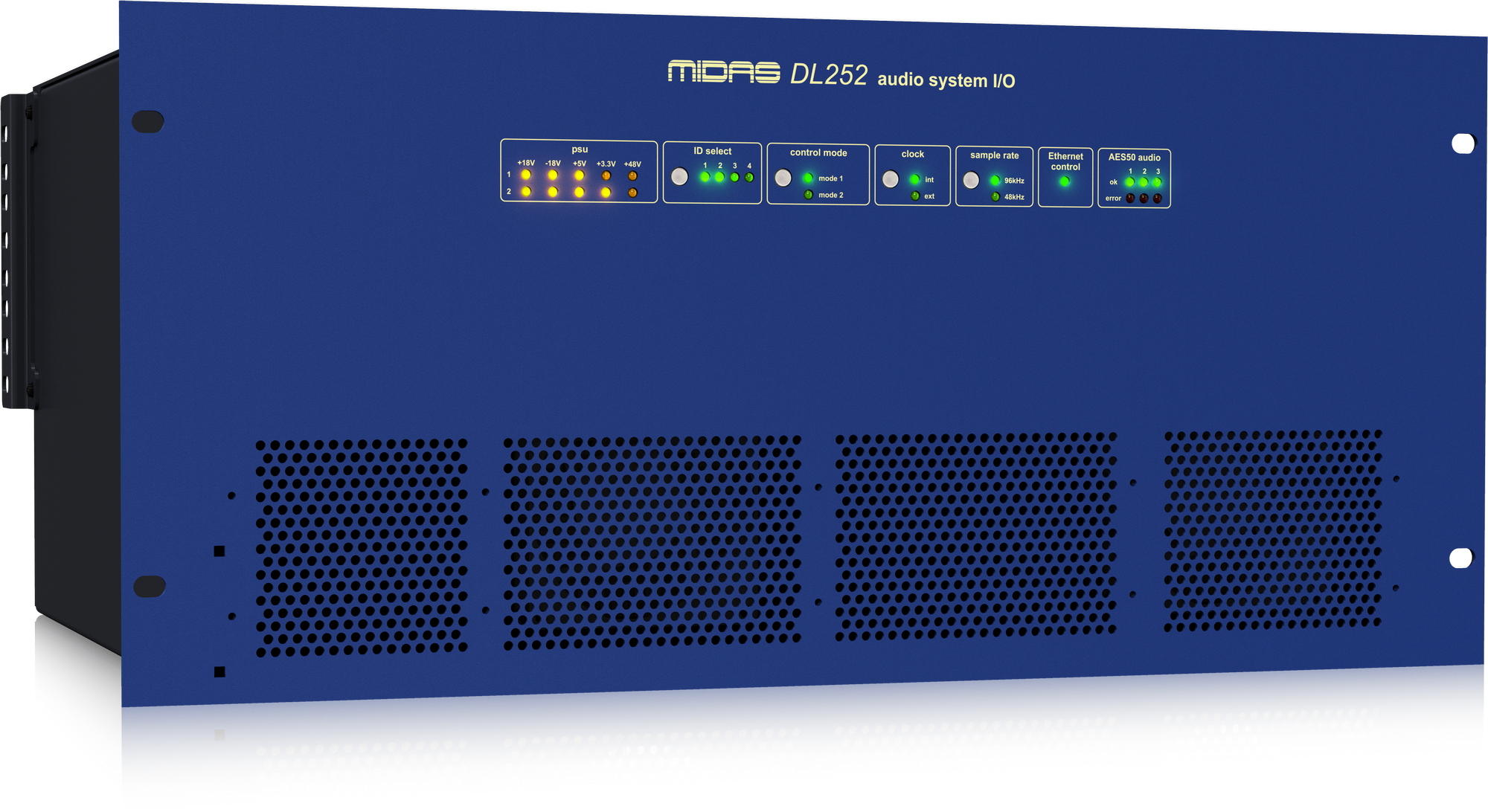 Midas DL252 - 16 Input, 48 Output Stage Box with 16 Midas Microphone Preamplifiers