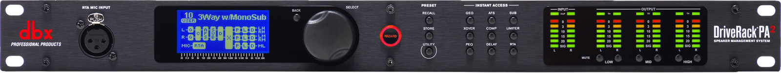 dbx DriveRack PA2 - Complete Loudspeaker Management System ...