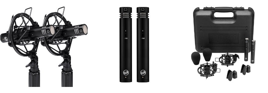 Warm Audio WA-84 Small Diaphragm Condenser Microphone-Pair, Black - Microphones - Professional Audio Design, Inc