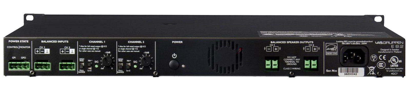 Accessories - Lab Gruppen - Lab Gruppen E 8:2 - Professional Audio Design, Inc