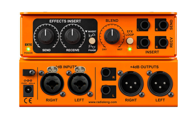 Radial Engineering EXTC Stereo - Stereo Guitar Effects Interface & Reamper