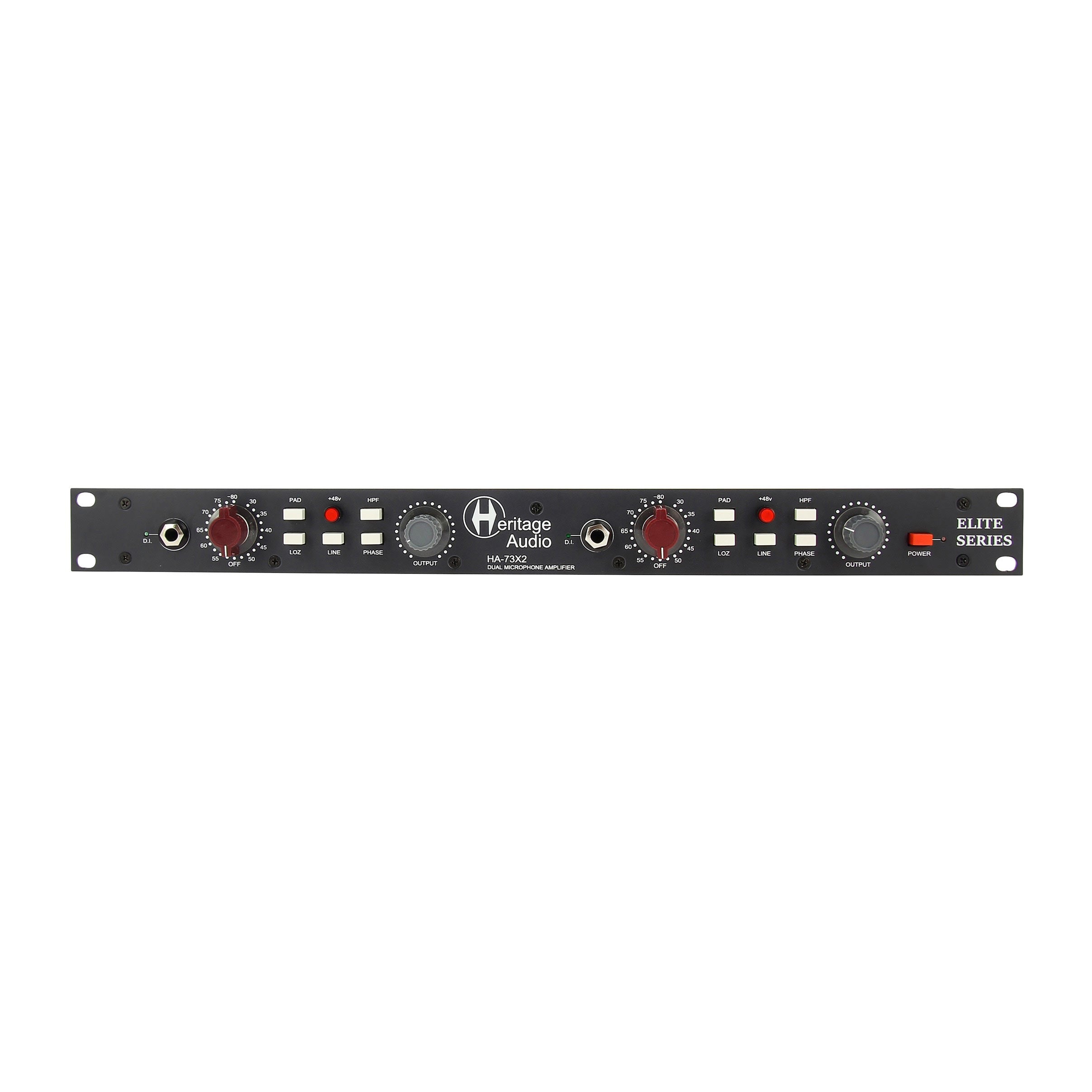 Heritage Audio HA73X2 Dual Channel Full Rack Mic Pre- Professional Audio  Design, Inc Professional Audio Design, Inc
