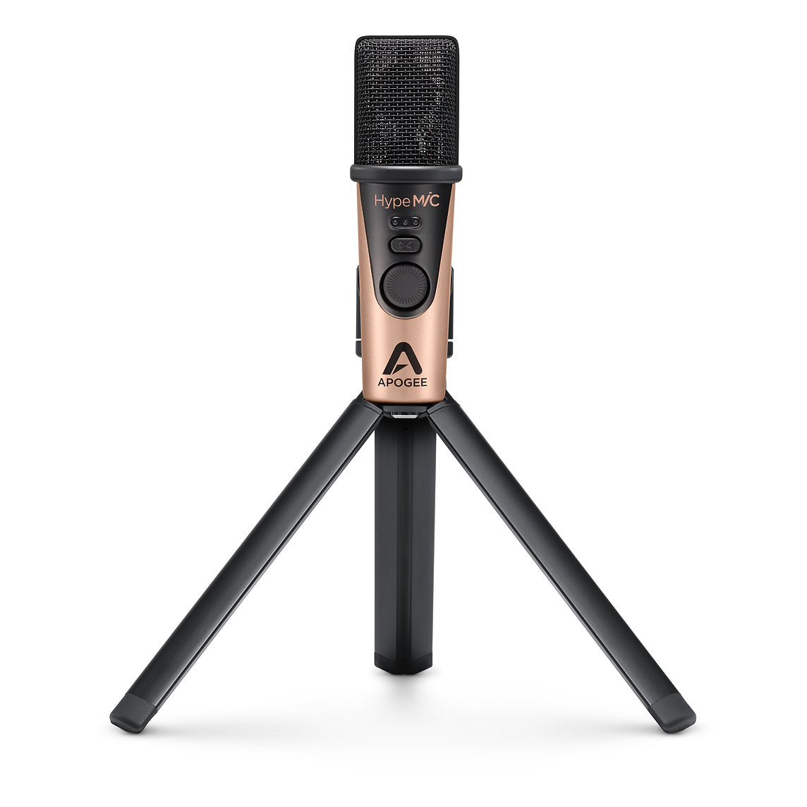 Apogee HypeMiC - USB Microphone with Compressor for iOS, Mac & Windows (Includes Tripod & Stand Adapter) - Professional Audio Design, Inc