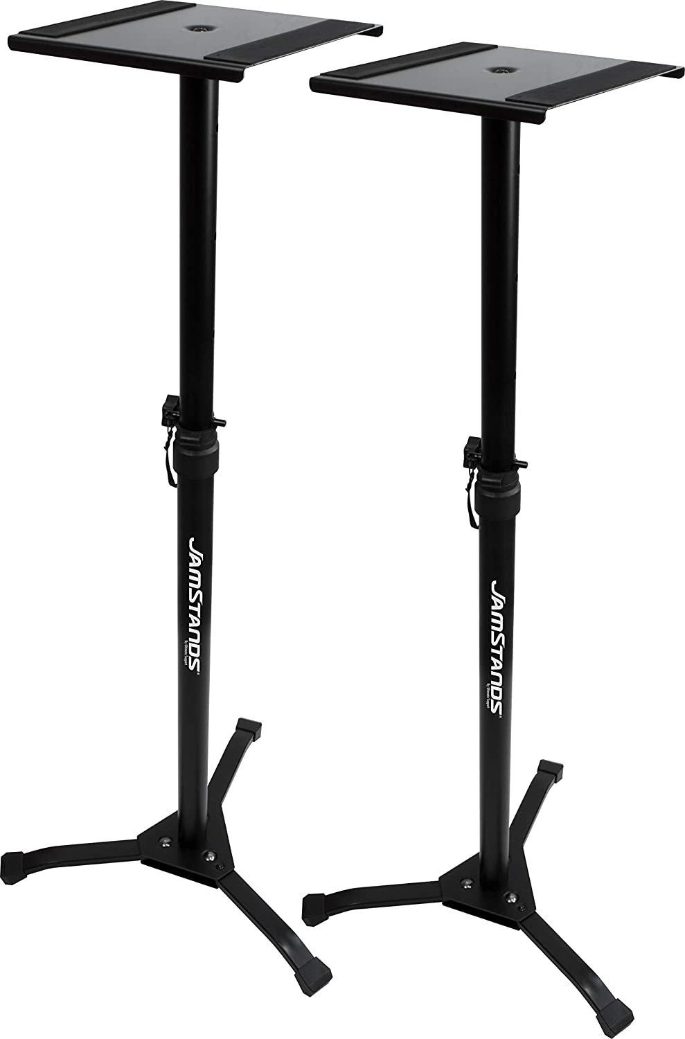 Ultimate Support JS-MS70+ - JamStands Adjustable Monitor Stand PAIR, Black [Special Order]