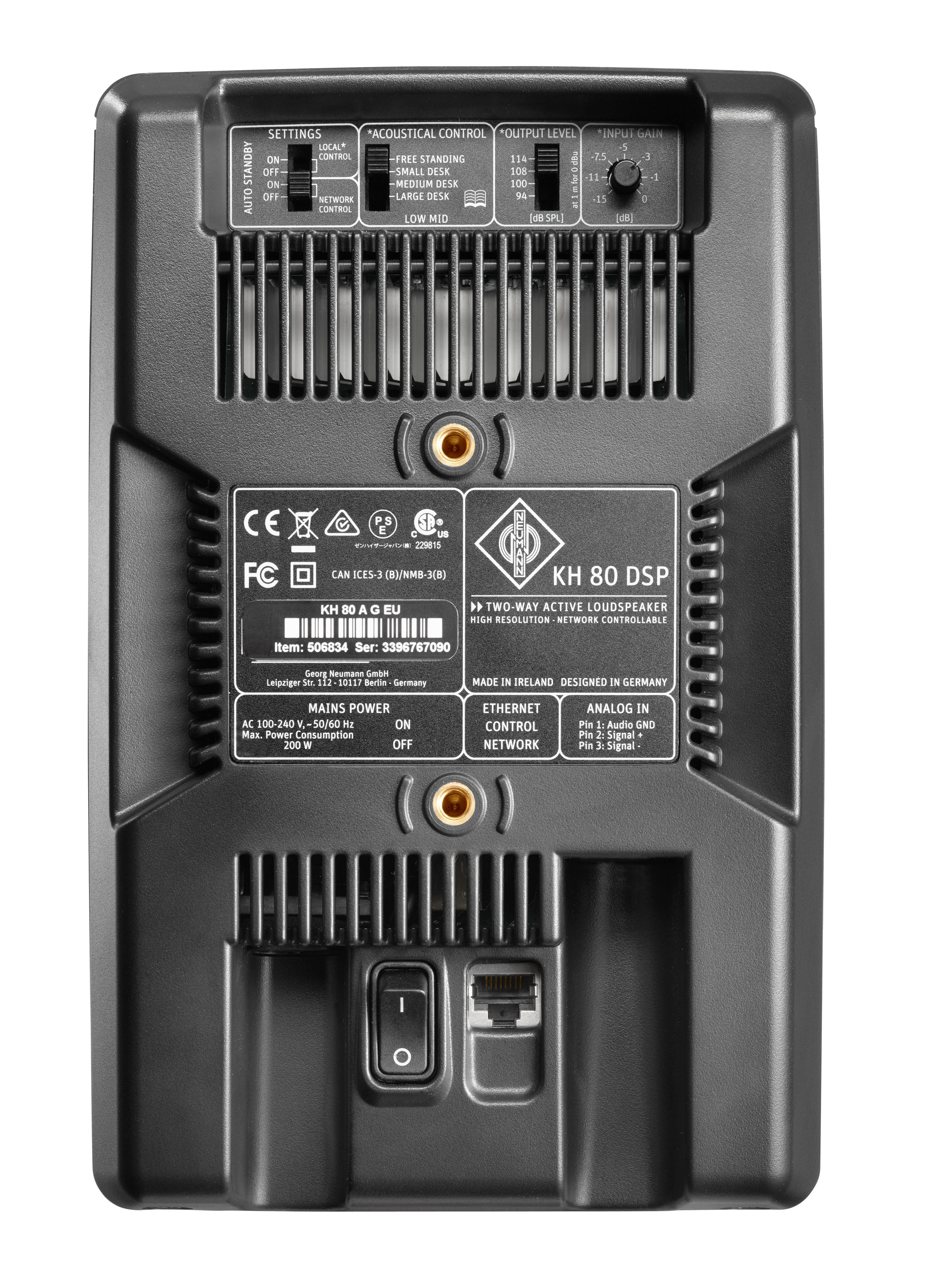 Neumann KH 80 DSP A G - 2 - Way Active DSP Studio Monitor - EA - Monitor - Professional Audio Design, Inc